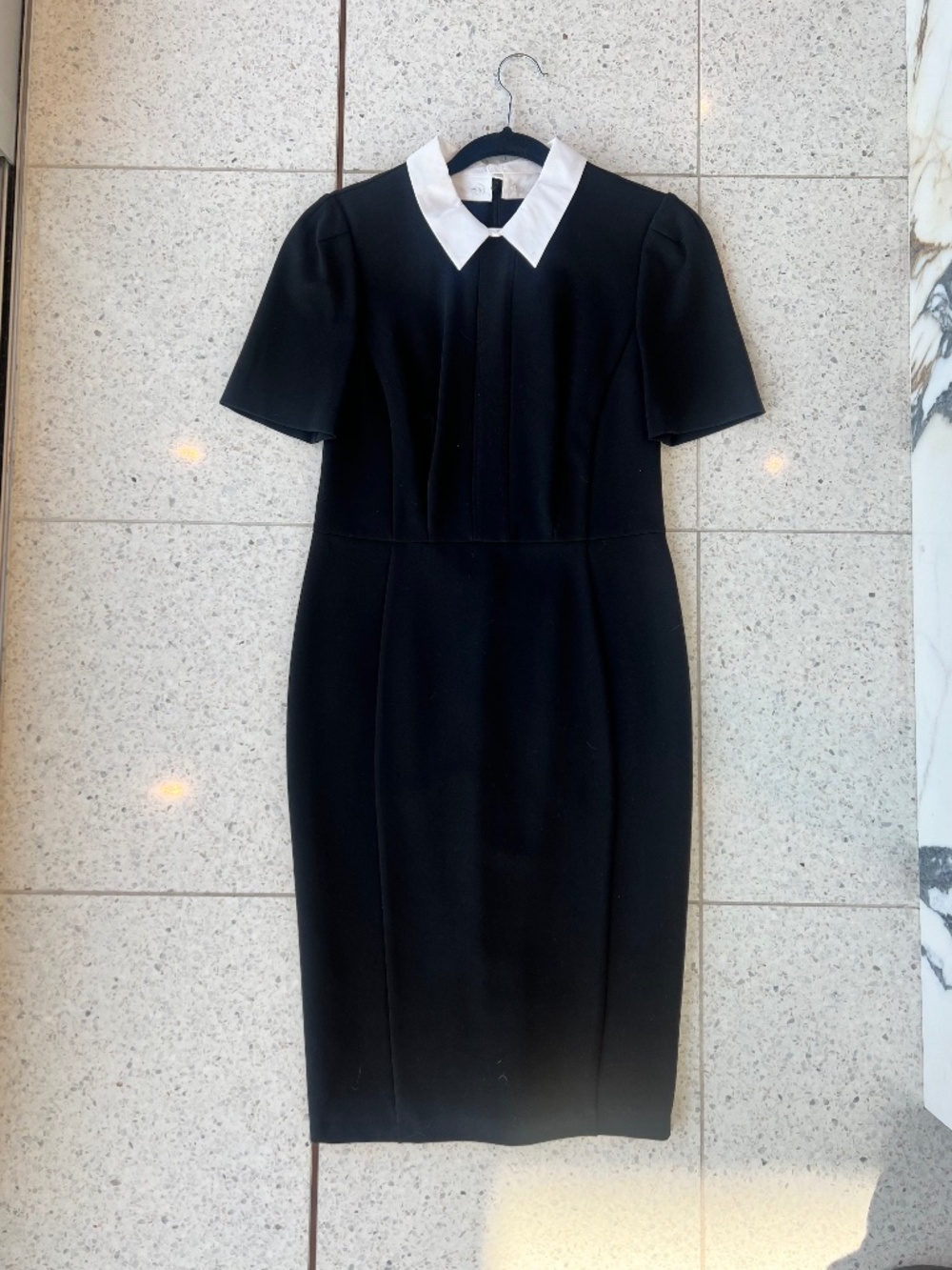 Tailored Avant Guard Black Dress